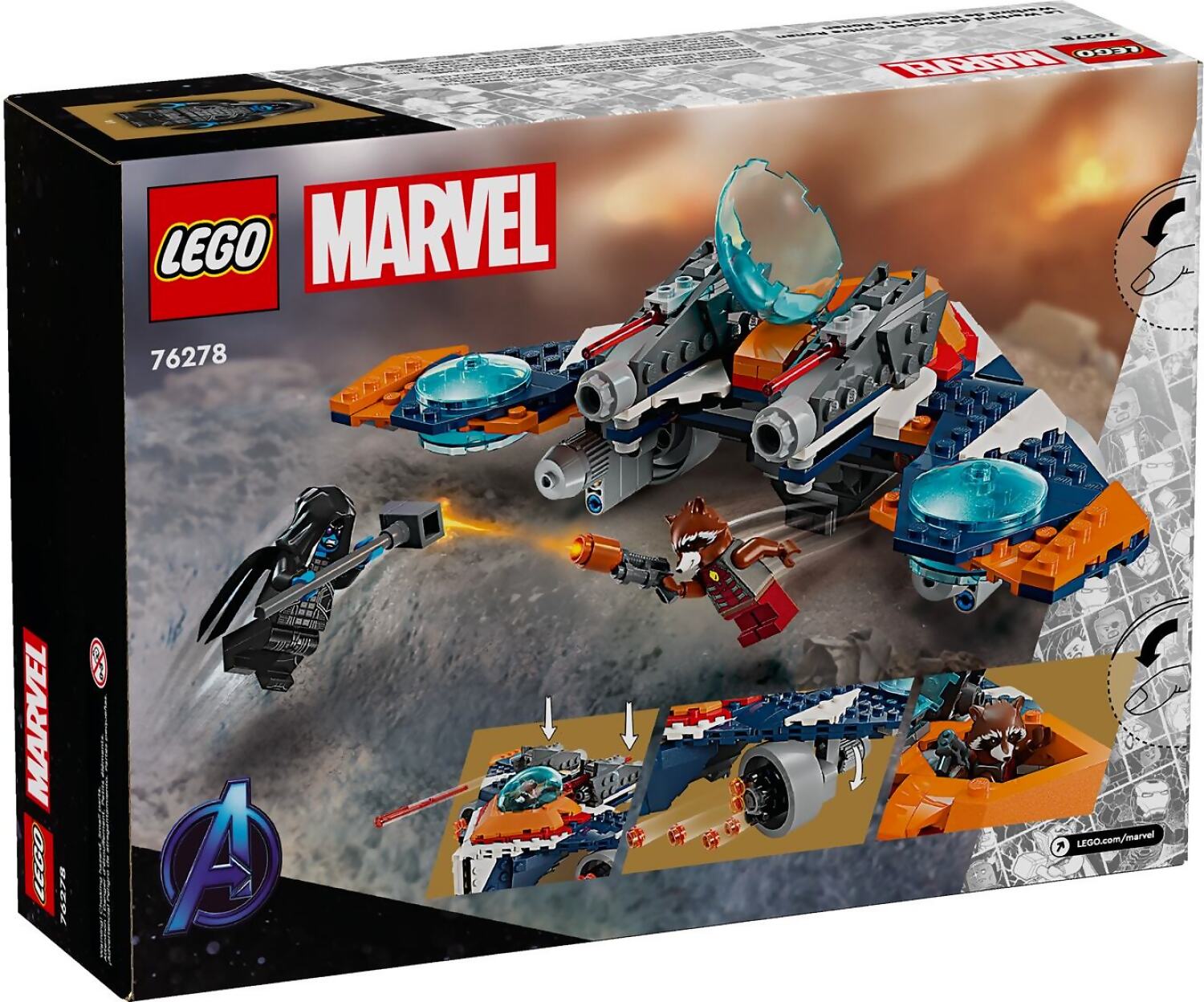 LEGO 76278 Rocket's Warbird vs. Ronan - Super Heroes Marvel - Image 7