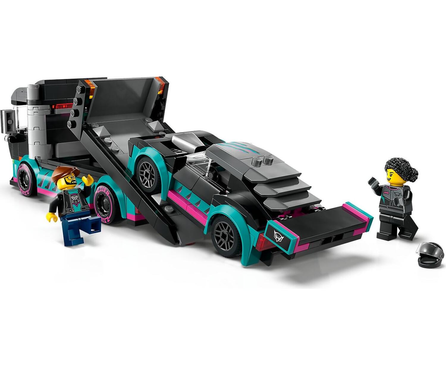 LEGO 60406 Race Car and Car Carrier Truck - City - Image 3