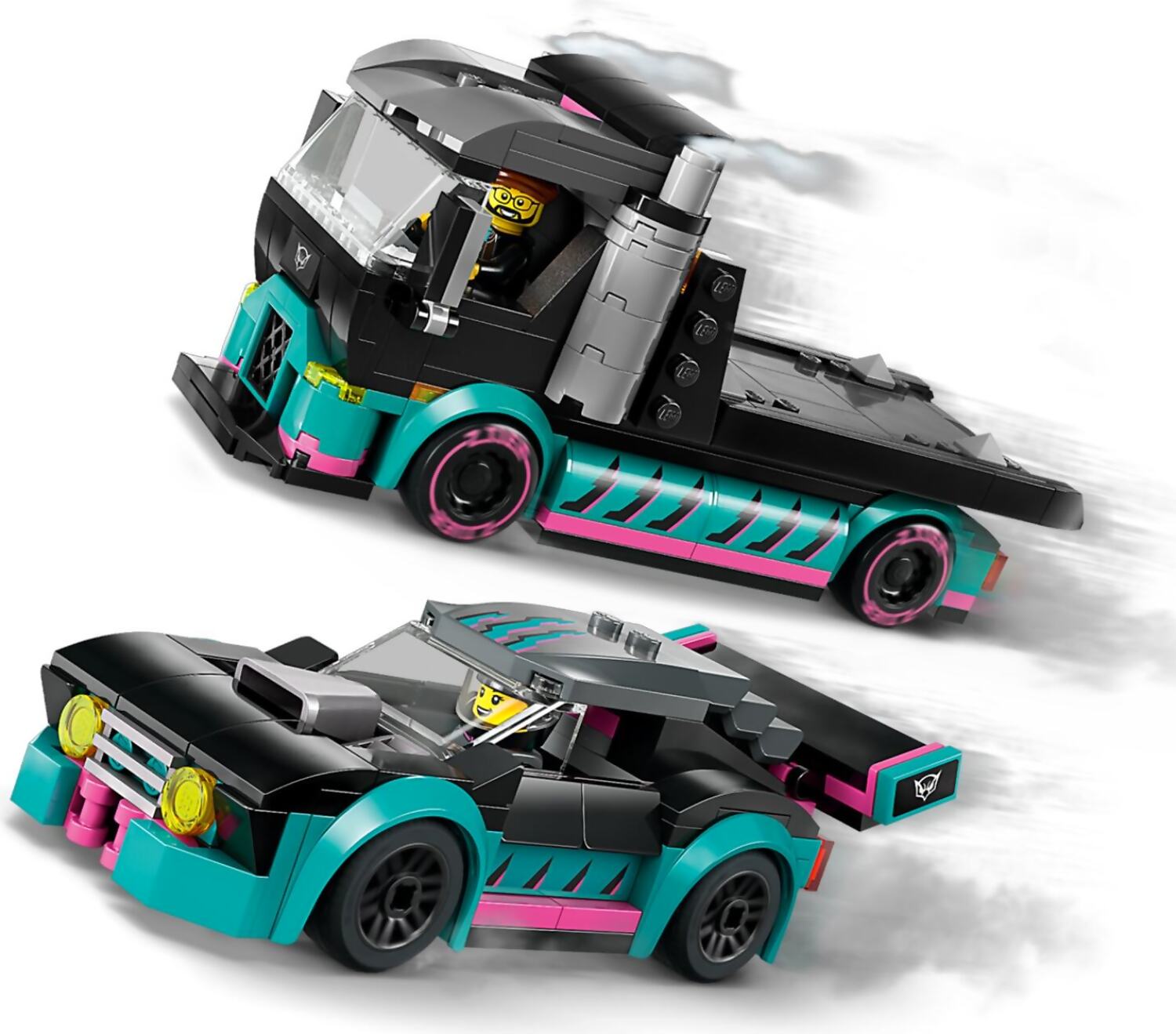 LEGO 60406 Race Car and Car Carrier Truck - City - Image 4