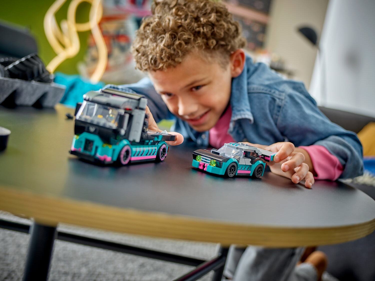 LEGO 60406 Race Car and Car Carrier Truck - City - Image 9
