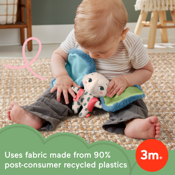 Fisher-price - Planet Friends All Ears Lovey Baby Sensory Toy Plush Elephant For Newborns - Image 4