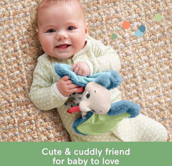 Fisher-price - Planet Friends All Ears Lovey Baby Sensory Toy Plush Elephant For Newborns - Image 2