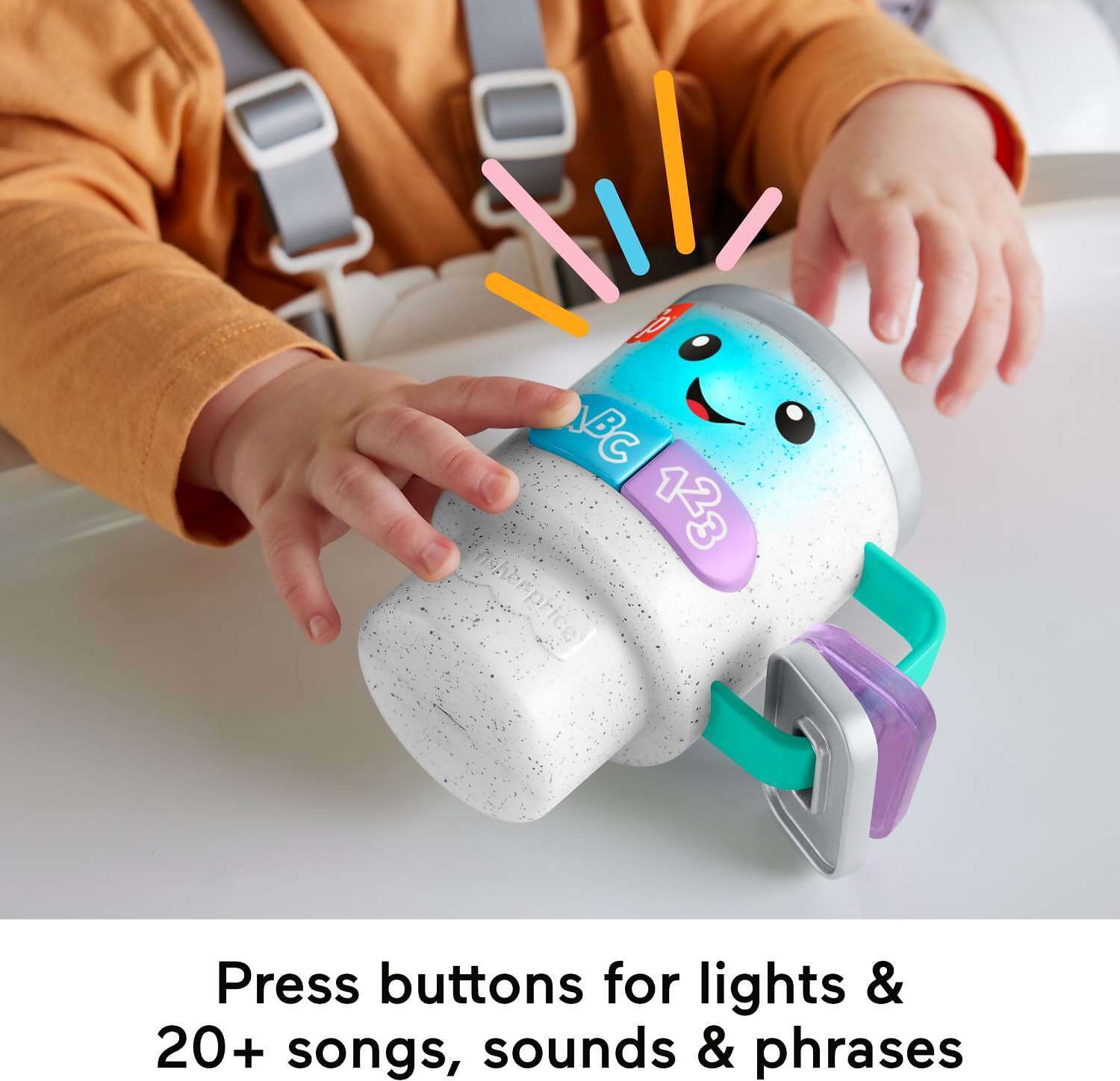 Fisher-price - Laugh & Learn Wake Up & Learn Coffee Mug Baby & Toddler Toy With Music & Lights - Mattel - Image 2