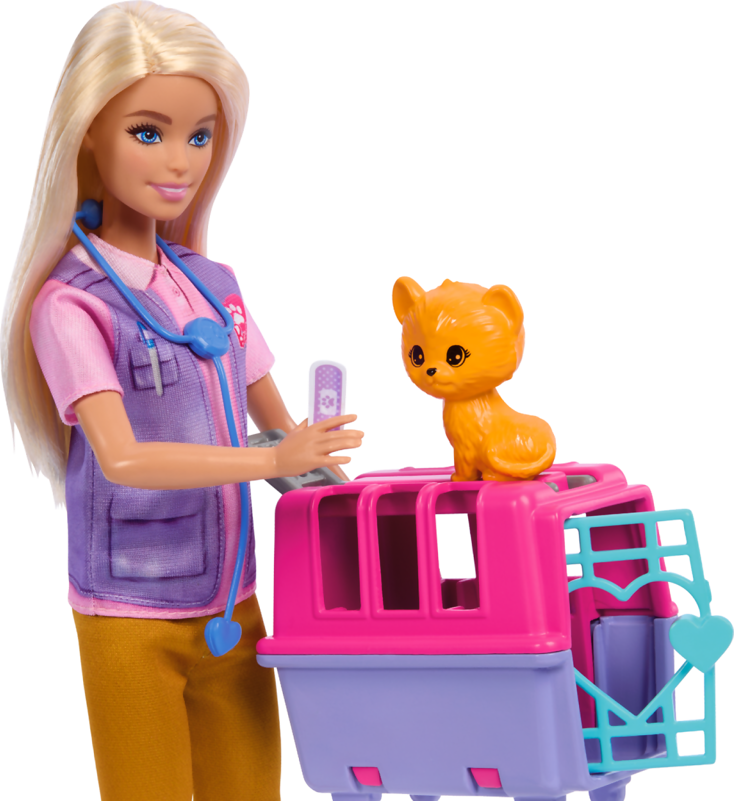 Barbie - Animal Rescue & Recovery Playset With Blonde Doll 2 Animal Figures & Accessories - Image 2