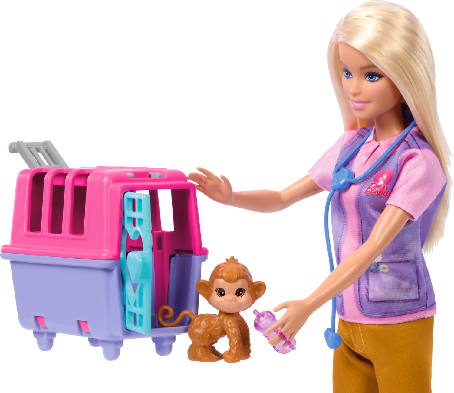 Barbie - Animal Rescue & Recovery Playset With Blonde Doll 2 Animal Figures & Accessories - Image 3