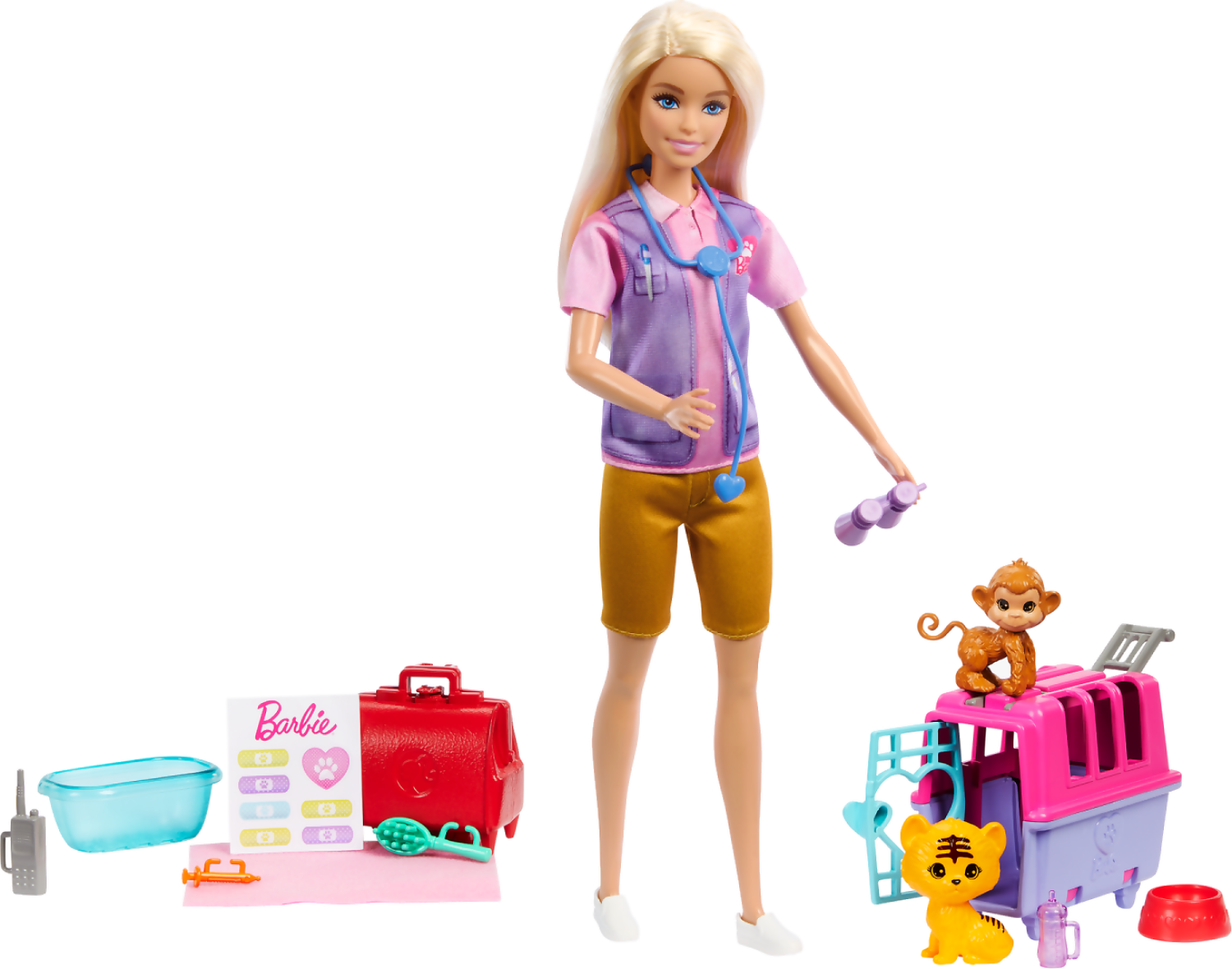 Barbie - Animal Rescue & Recovery Playset With Blonde Doll 2 Animal Figures & Accessories - Image 5