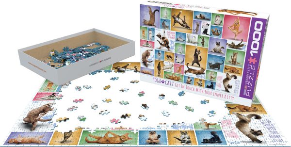 Eurographics - Yoga Cats - Jigsaw Puzzle 1000pc - Image 2