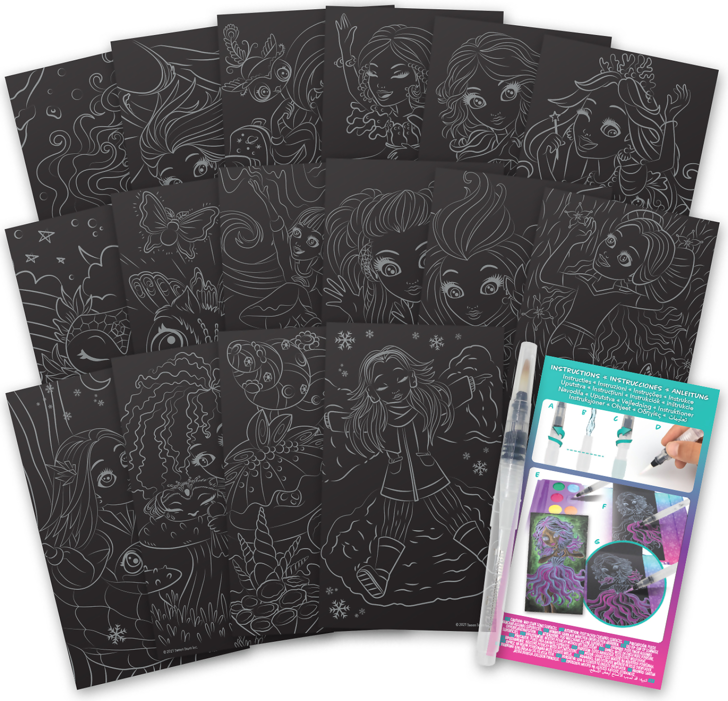 Nebulous Stars - Watercolor To Go Black - Image 4