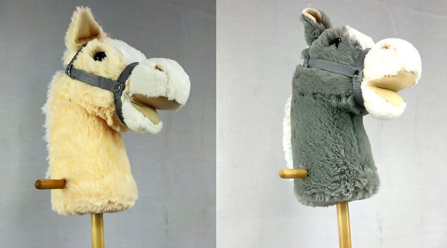 Rp Dean - Cream Or Grey Hobby Horse With Wheels (assorted Colors Chosen At Random)