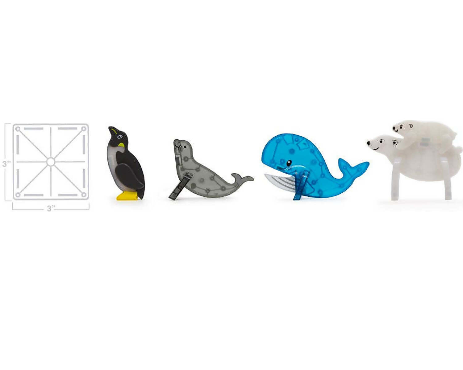 Magna Tiles - Arctic Animals - 25 Piece Set - Johnco - Image 2