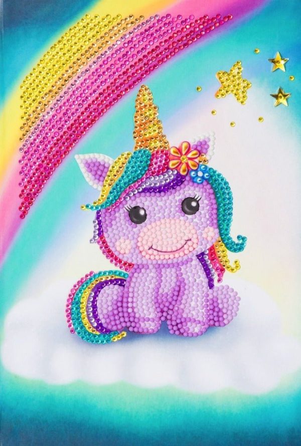 Craft Buddy - Crystal Art Notebook Kit Unicorn Smile - Image 2