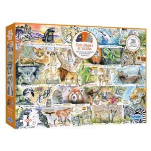 Gibsons - Sun Bears & Sloths - Jigsaw Puzzle 1000pc