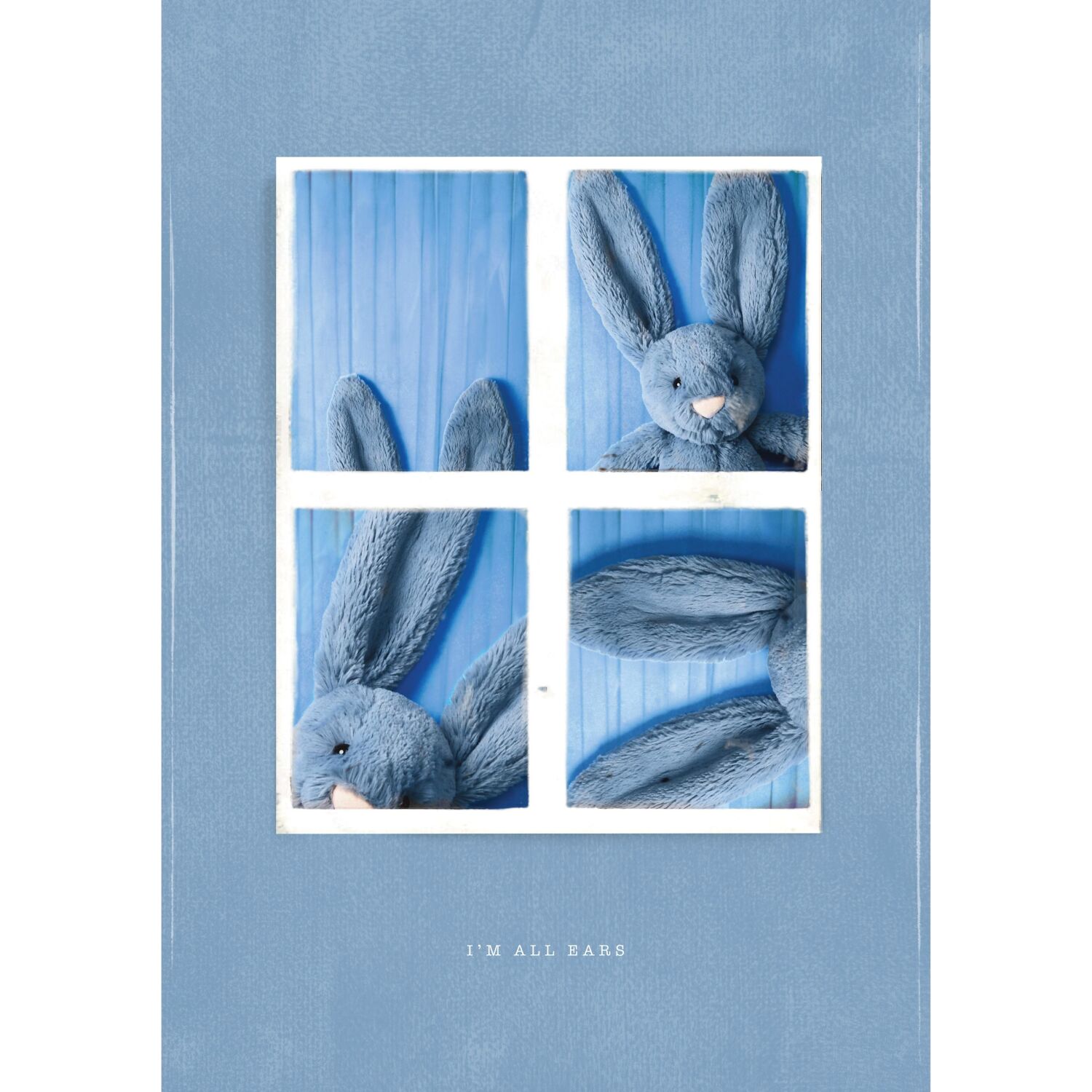 Jellycat - Bashful Dusky Blue Bunny Medium 9x12x31cm - Image 2