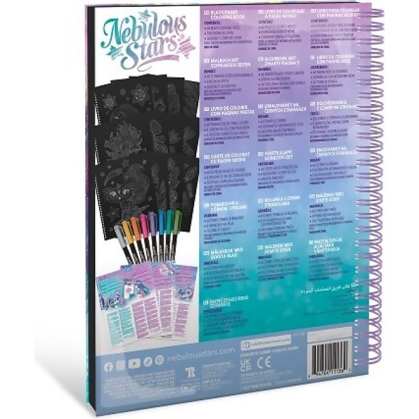 Nebulous Stars - Black Pages Coloring Book – Isadora (metallic Pens) - Image 3