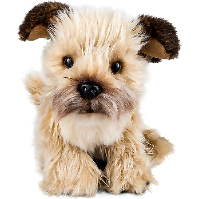 Living Nature Peluche Border Terrier 22 Cm – Morbido E Realistico, Ecologico Con Etichetta Educativa