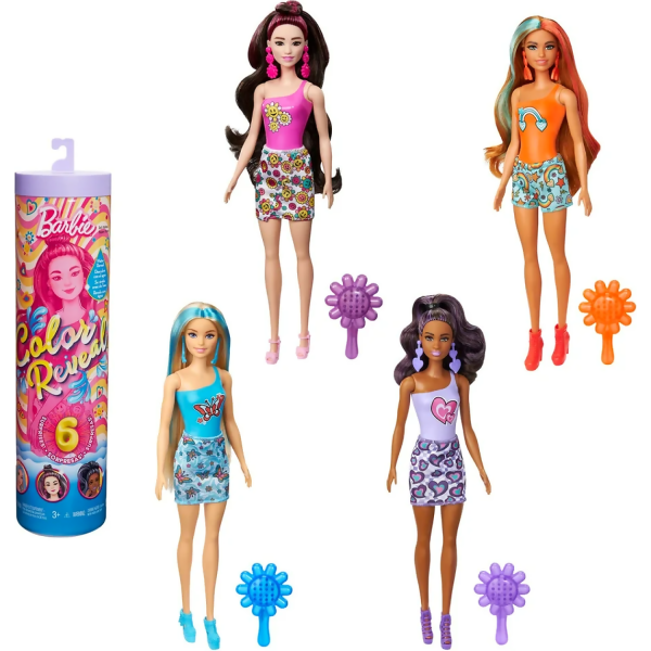Barbie - Color Reveal Barbie Rainbow Groovy Series - Mattel - Image 2