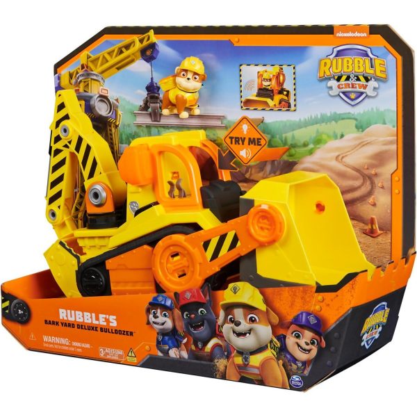 Paw Patrol - Rubble & Crew Bark Yard Deluxe Bulldozer Construction Truck - Spin Master - Image 6