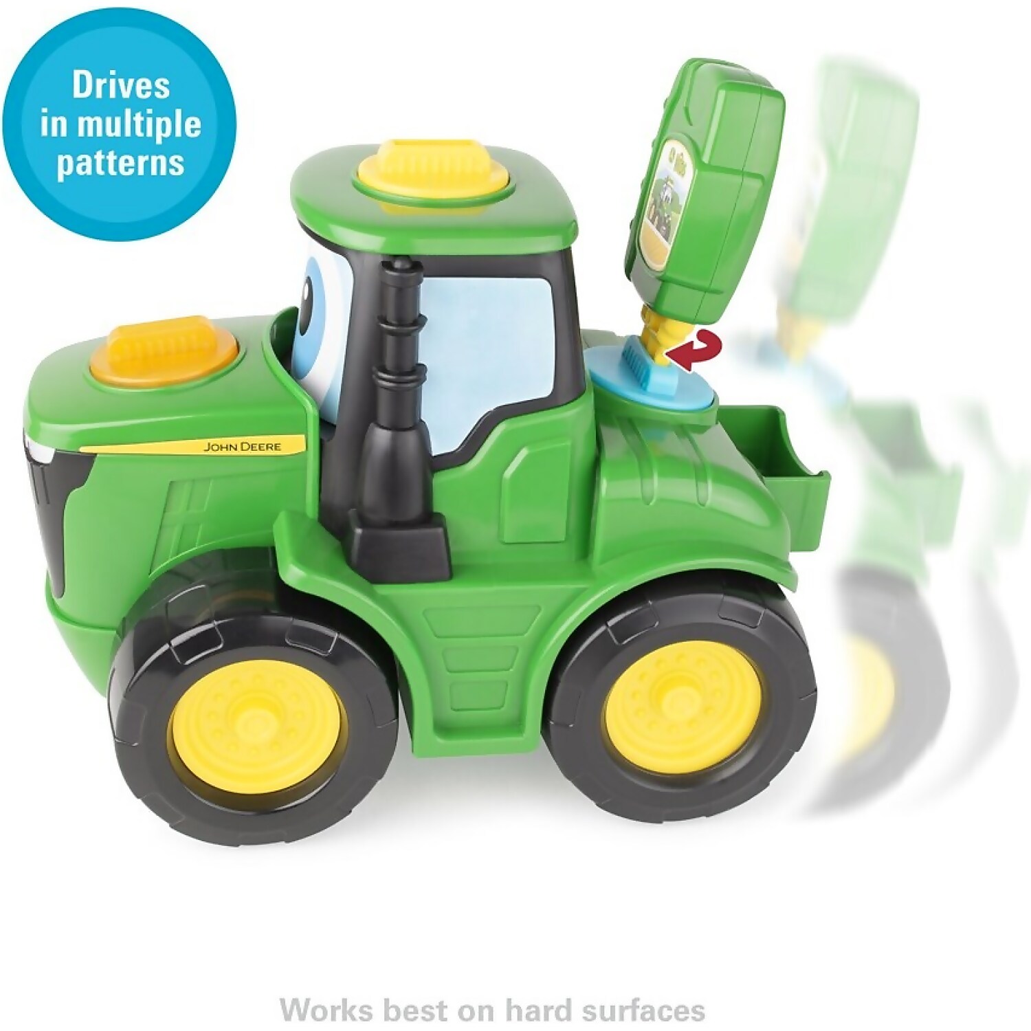 John Deere Kids - Key-n-go Johnny Tractor With 15 Interactive Ways To Play - Tomy - Image 5