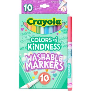 Crayola - Colors Of Kindness Fineline Washable Markers 10 Pack