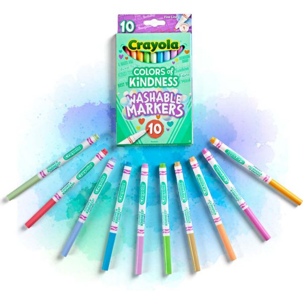 Crayola - Colors Of Kindness Fineline Washable Markers 10 Pack - Image 2