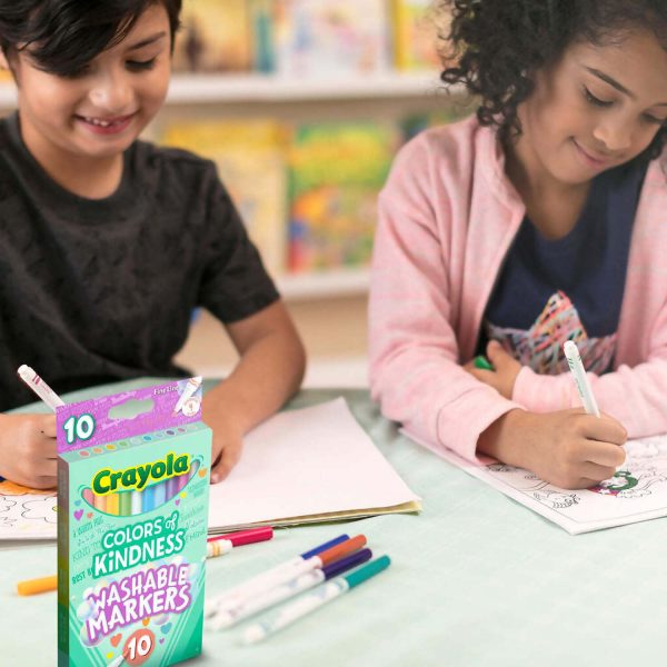 Crayola - Colors Of Kindness Fineline Washable Markers 10 Pack - Image 8