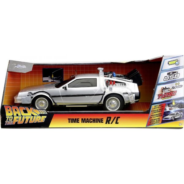 Jada - Back To The Future Time Machine DeLorean Remote Control Vehicle 1:16 Scale - Image 7