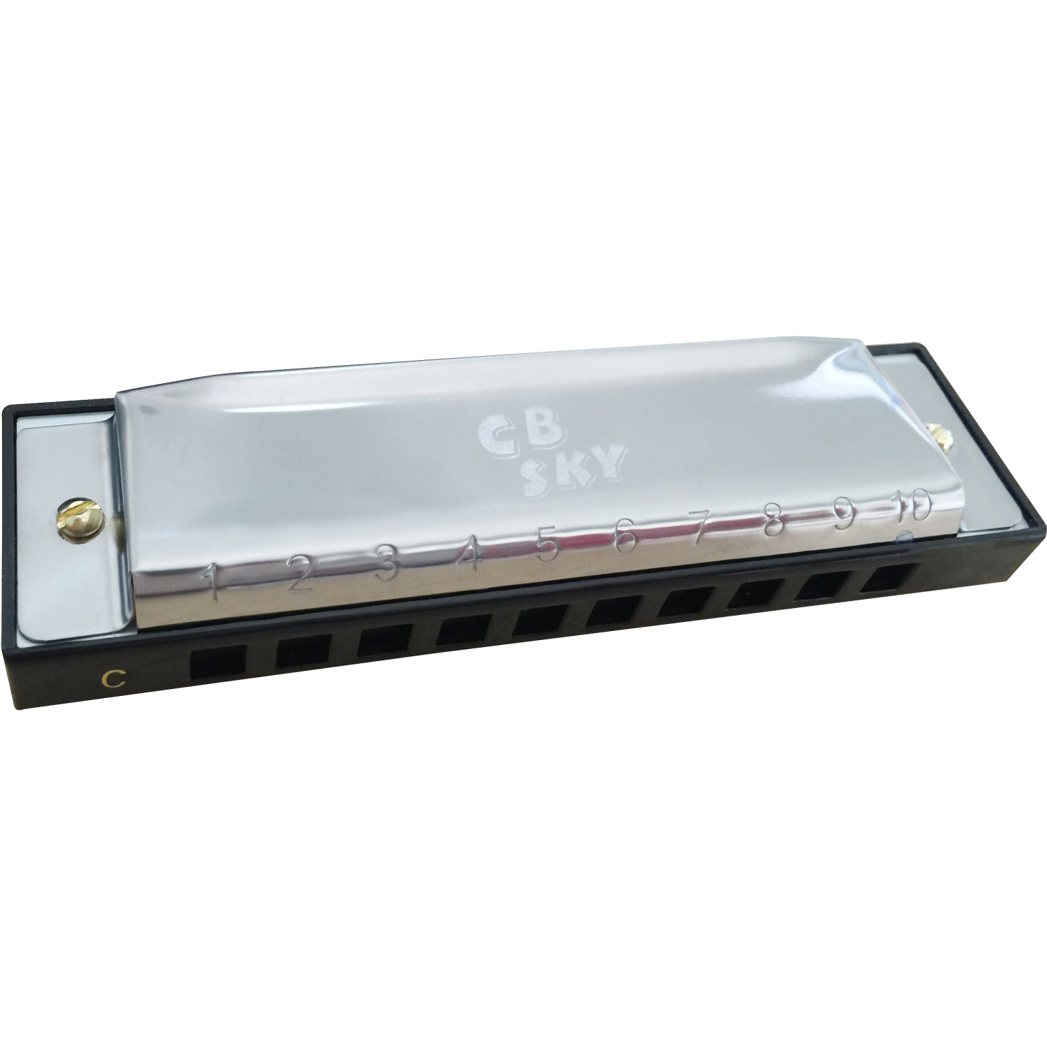 Cb Sky - Jr. Music Pro Harmonica 10 Note Toy With Plastic Case - Image 3