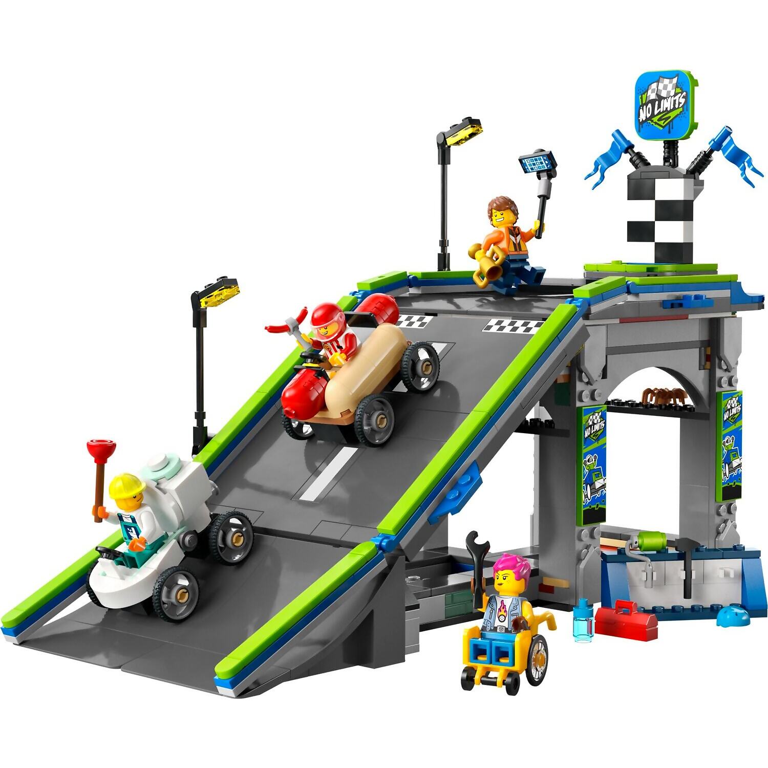 LEGO 60460 No Limits: Race Car Ramp Track - City - Image 2
