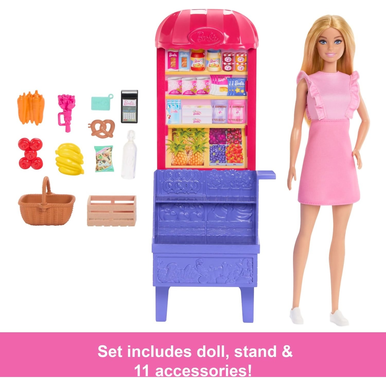 Barbie - Barbie And Teresa Recipe For Friendship Malibu At The Market Doll Playset - Image 6