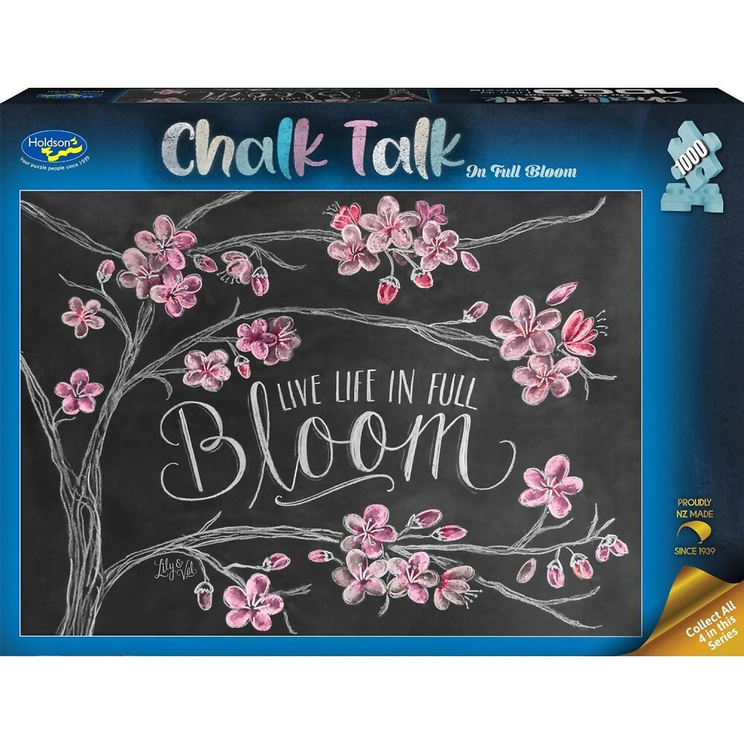 Holdson - Chalk Talk In Full Bloom Jigsaw Puzzle 1000 Pieces - Image 2