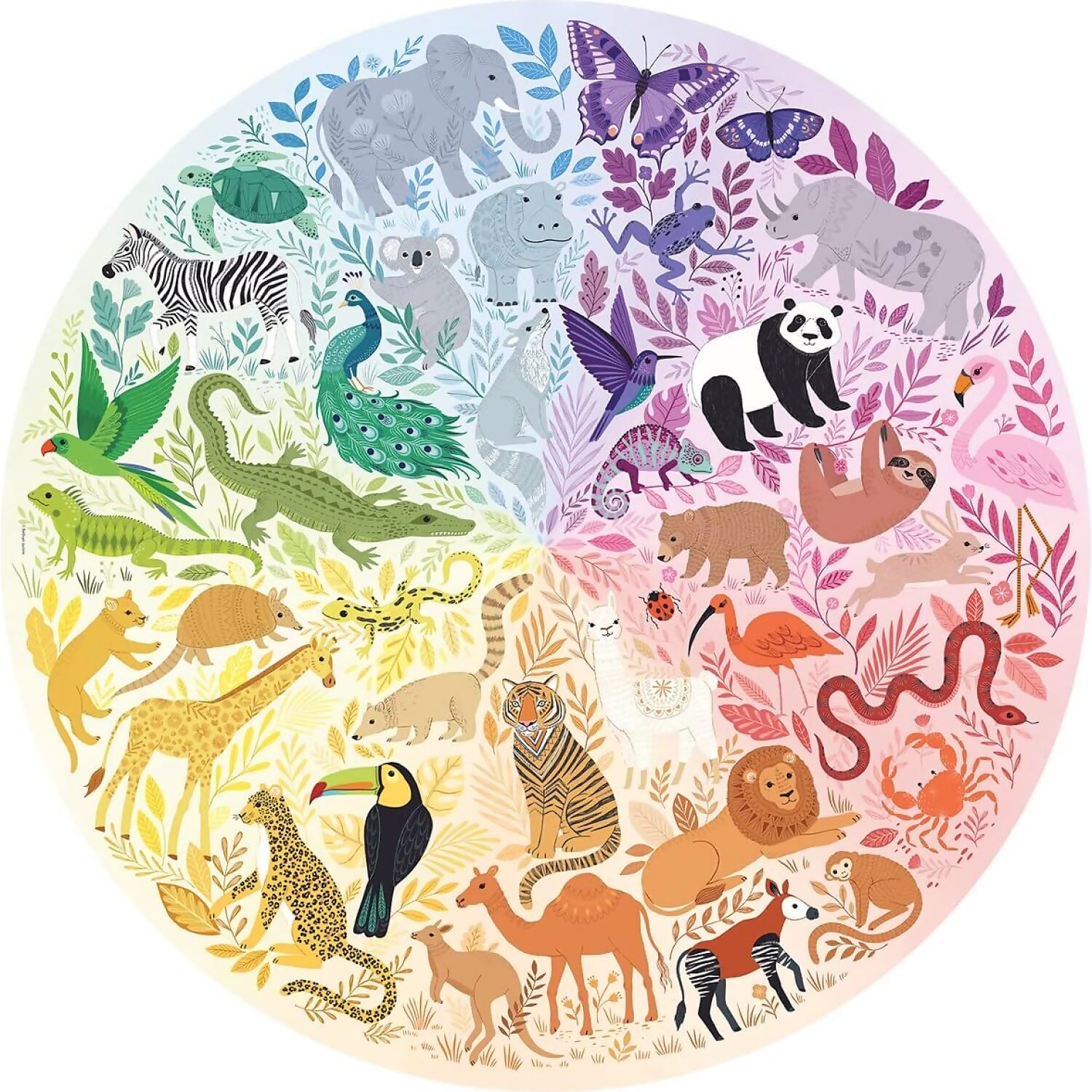 Ravensburger - Circle Of Colors Animals Jigsaw Puzzle 500pc - Image 2