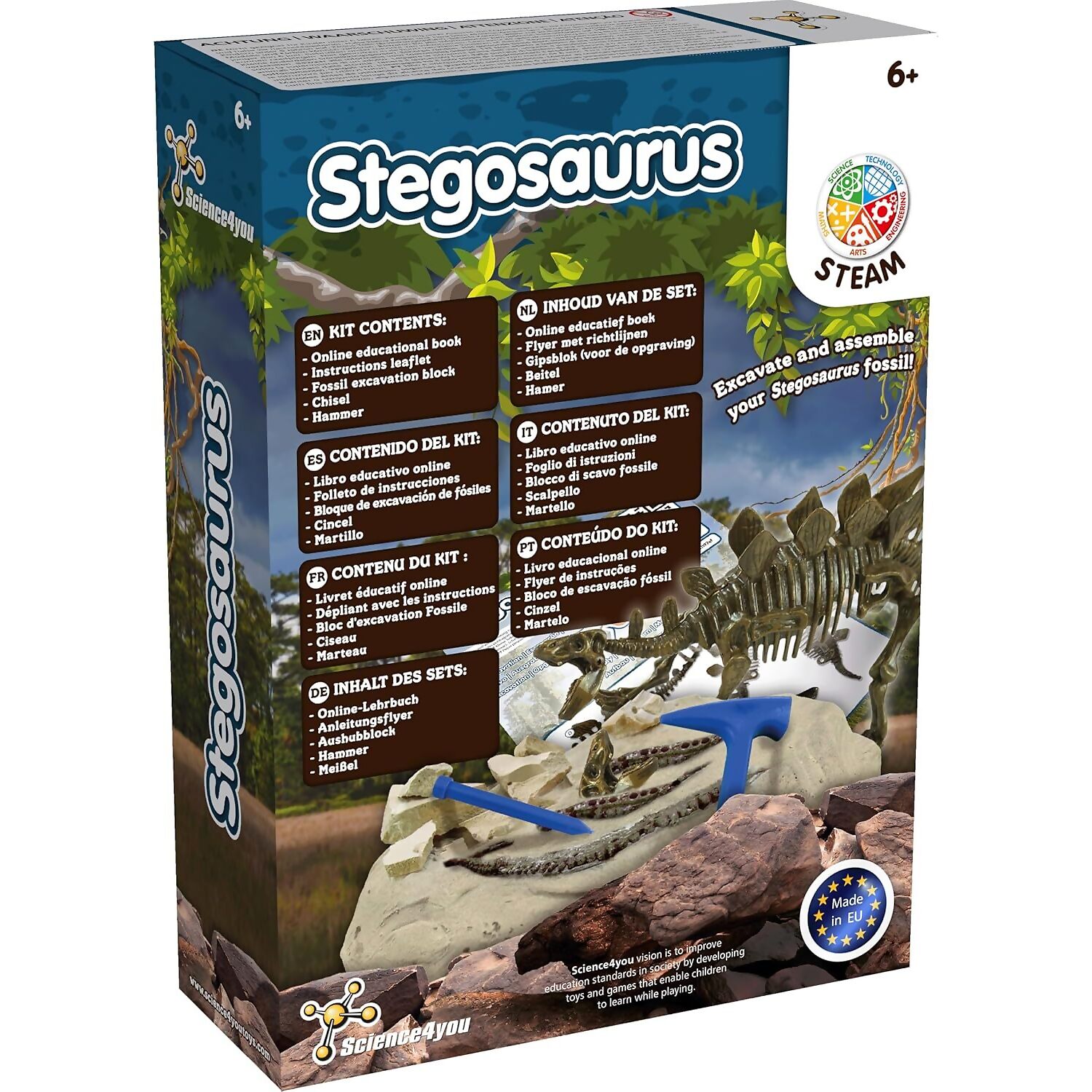 Science4You - Stegosaurus Fossil Excavation Kit - Image 4