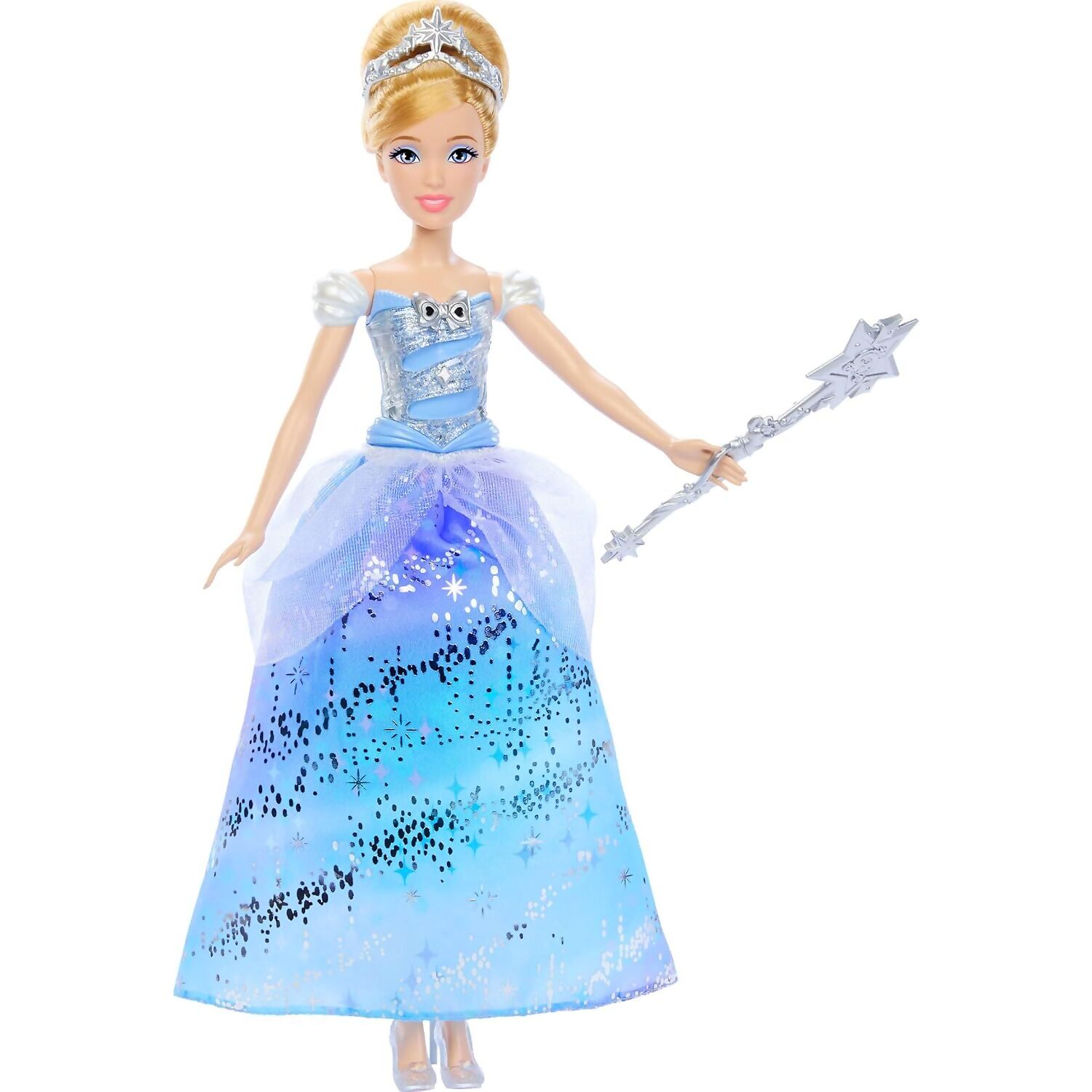 Disney Princess - Enchanted Ballgown Cinderella Sounds & Magic Wand Activation - Mattel - Image 2