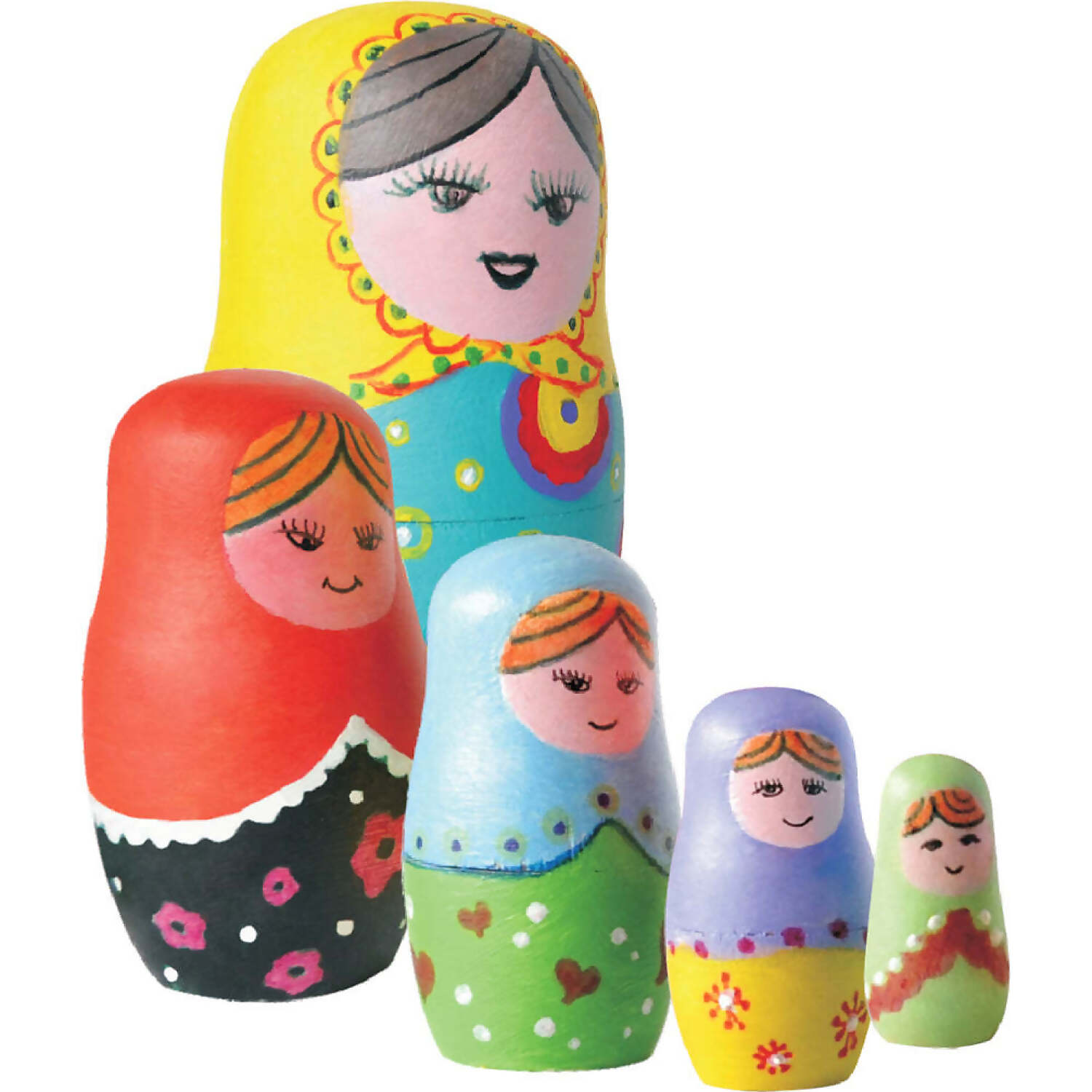 BMS - Craft For Kids Paint Your Own Wooden Nesting Dolls - Image 2