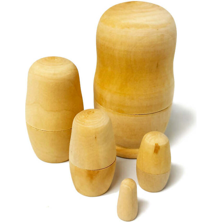 BMS - Craft For Kids Paint Your Own Wooden Nesting Dolls - Image 3