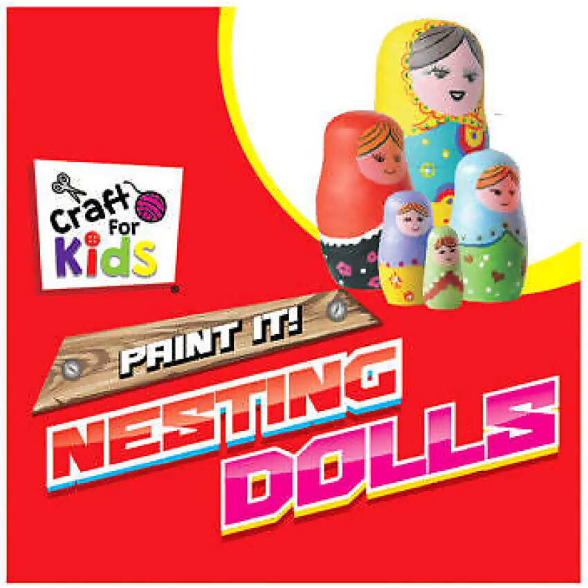 BMS - Craft For Kids Paint Your Own Wooden Nesting Dolls - Image 5
