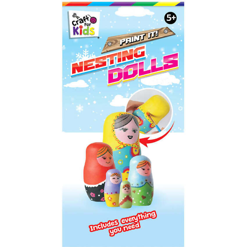 BMS - Craft For Kids Paint Your Own Wooden Nesting Dolls - Image 7