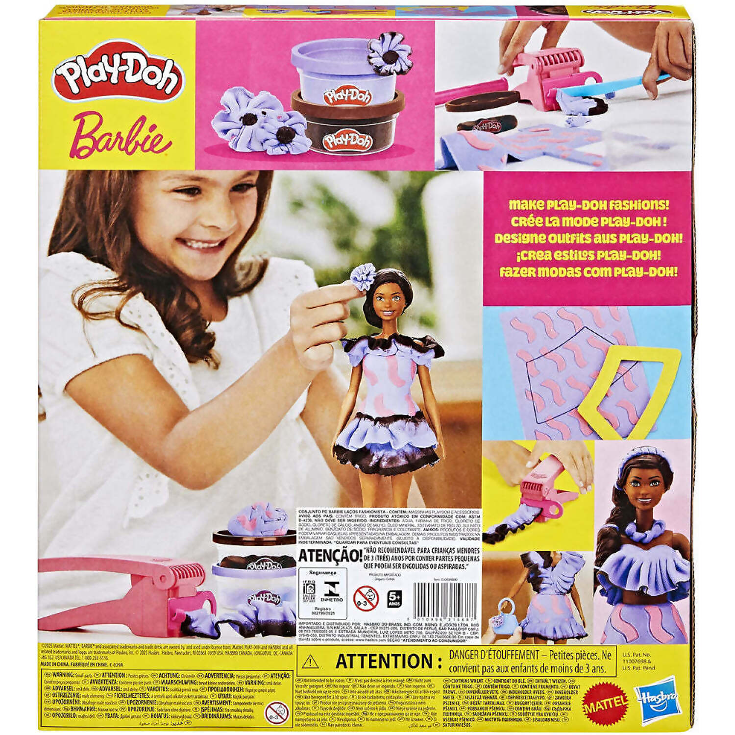 Play-Doh - Barbie Fashionista Ruffles Doll Set - Hasbro - Image 2