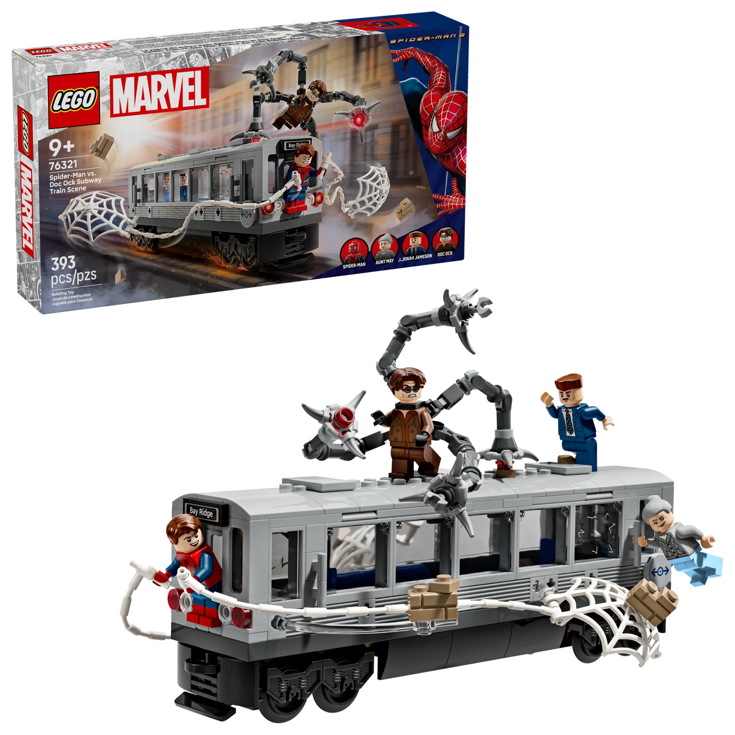 LEGO 76321 Spider-Man vs. Doc Ock Subway Train Scene - Marvel Super Heroes
