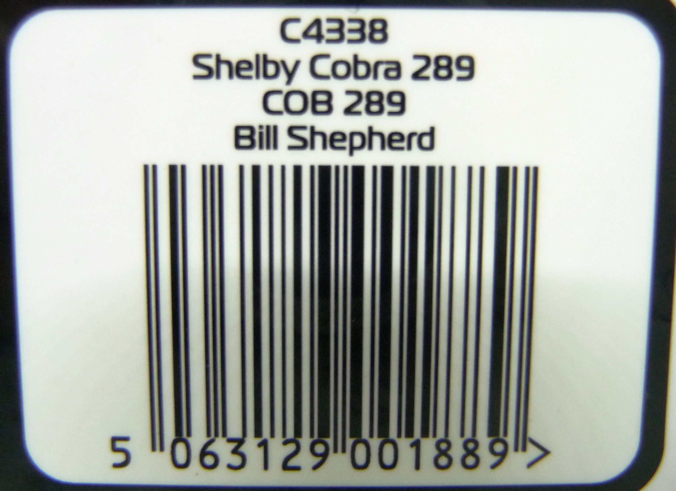 Scalextric C4338 Shelby Cobra 289 - Cob289 - Bill Shepherd - Image 5