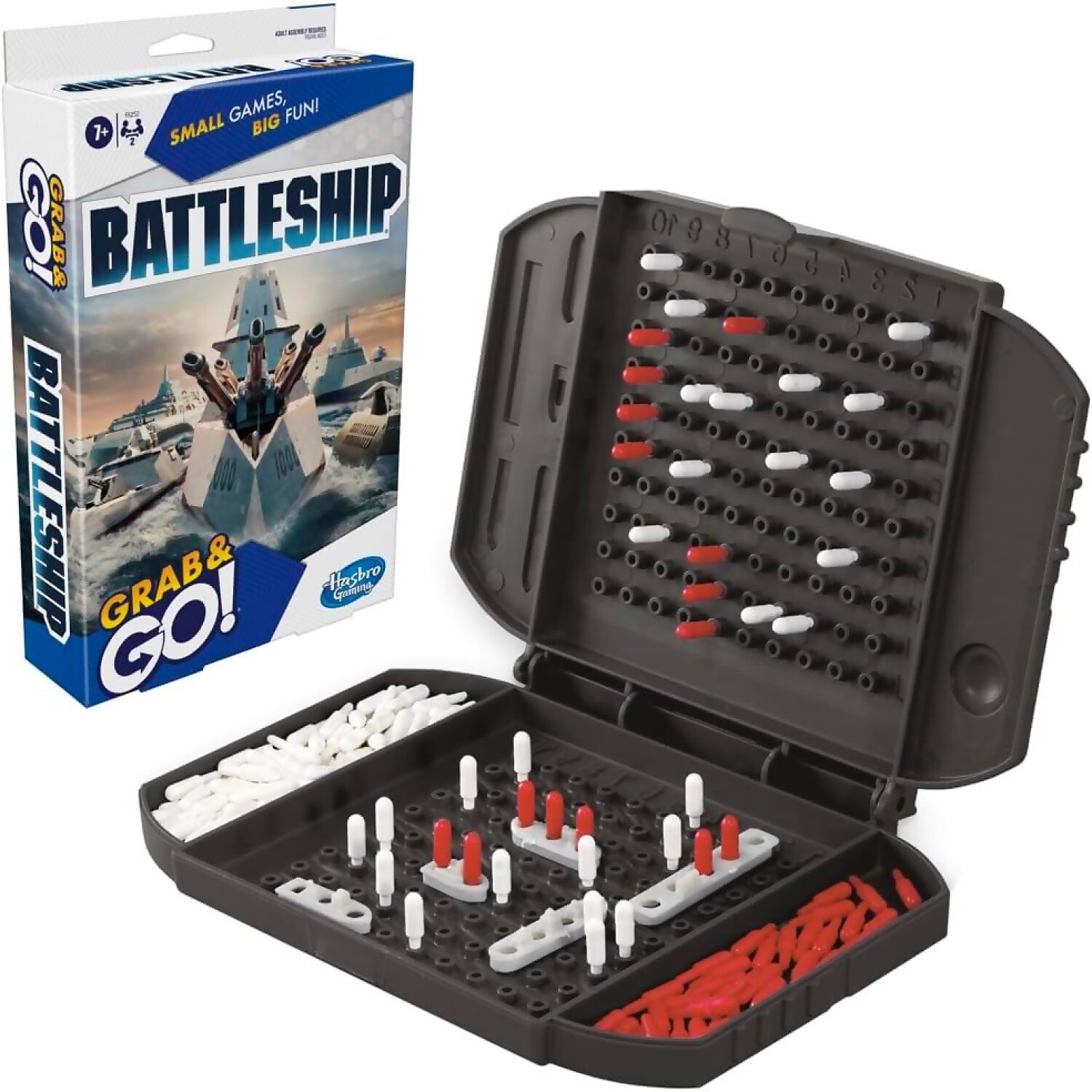 Hasbro Gaming - Battleship Grab and Go! Portable Travel Board Game - Image 2