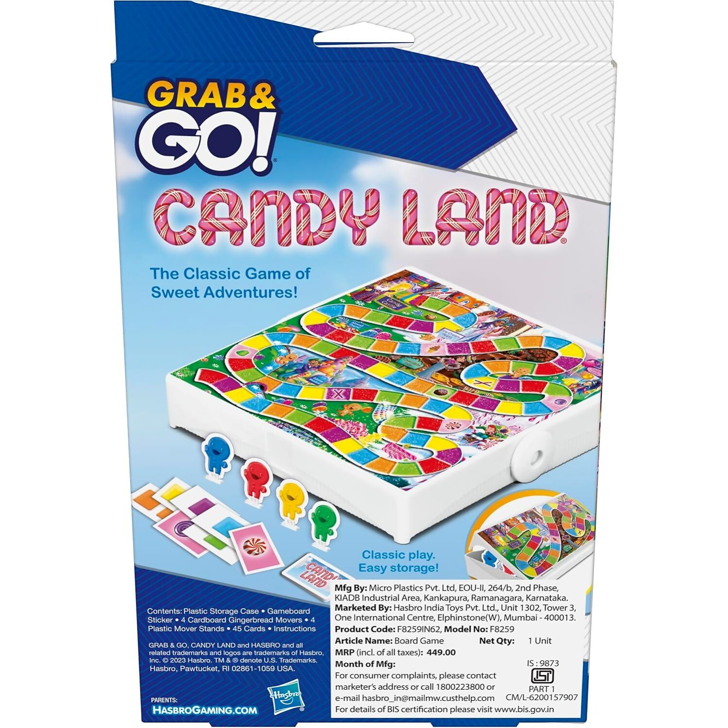 Hasbro Gaming - Candy Lane Grab & Go! Portable Travel Board Game - Image 5