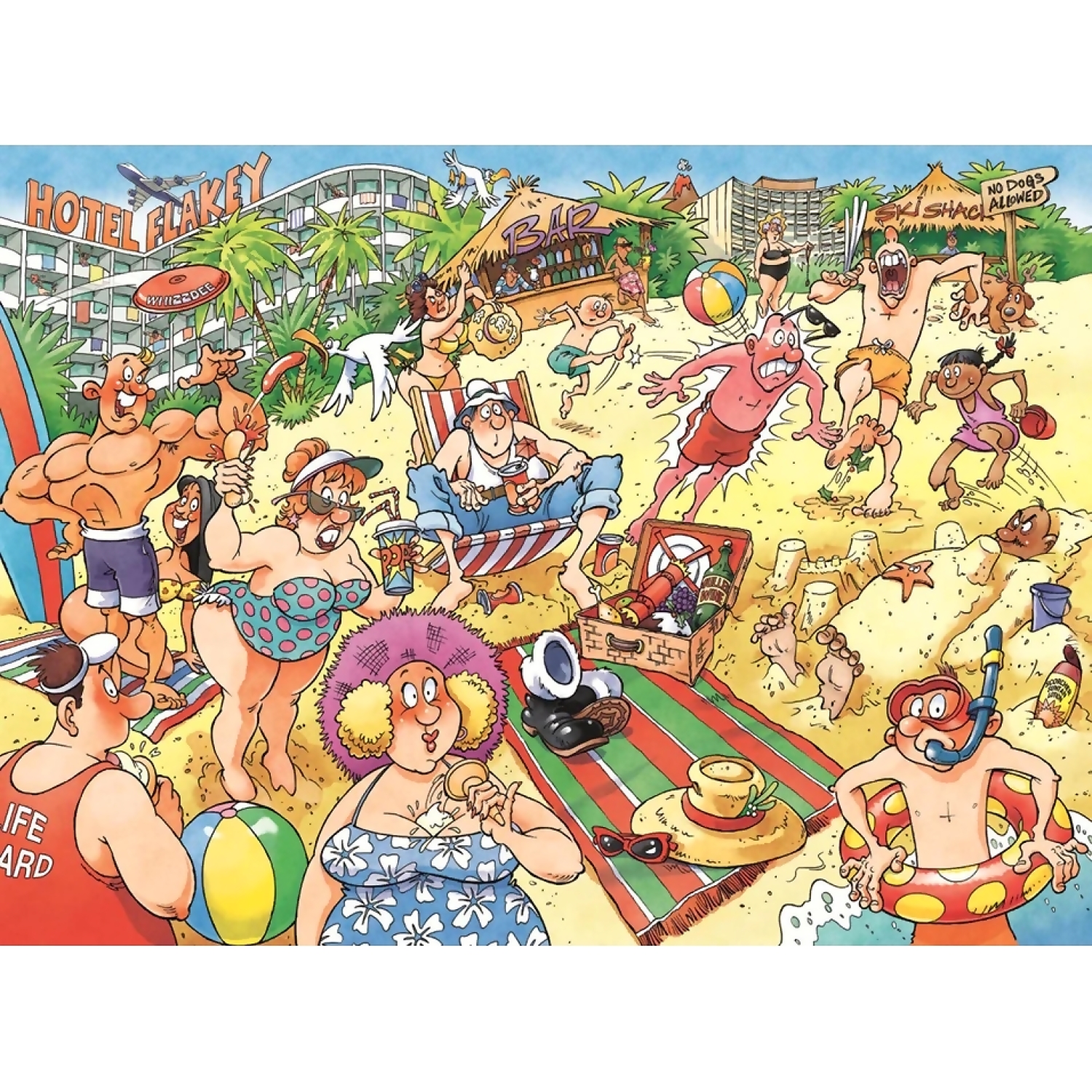 Wasgij? - No.24 Original A Very Merry Holiday! Jigsaw Puzzle 1000pc - Image 2