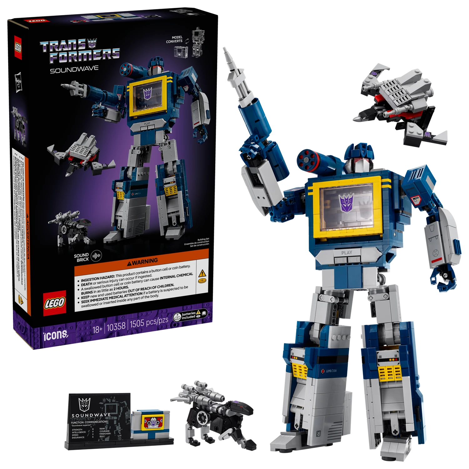 LEGO 10358 Transformers: Soundwave - ICONS