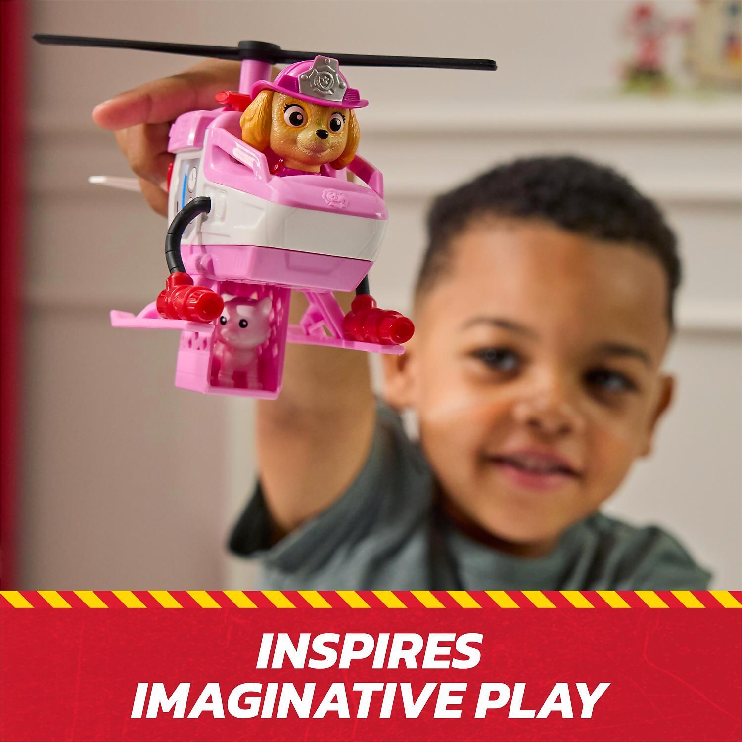 Paw Patrol - Fire Rescue: Rescue Fire Chopper with Skye Figure - Spin Master - Image 7