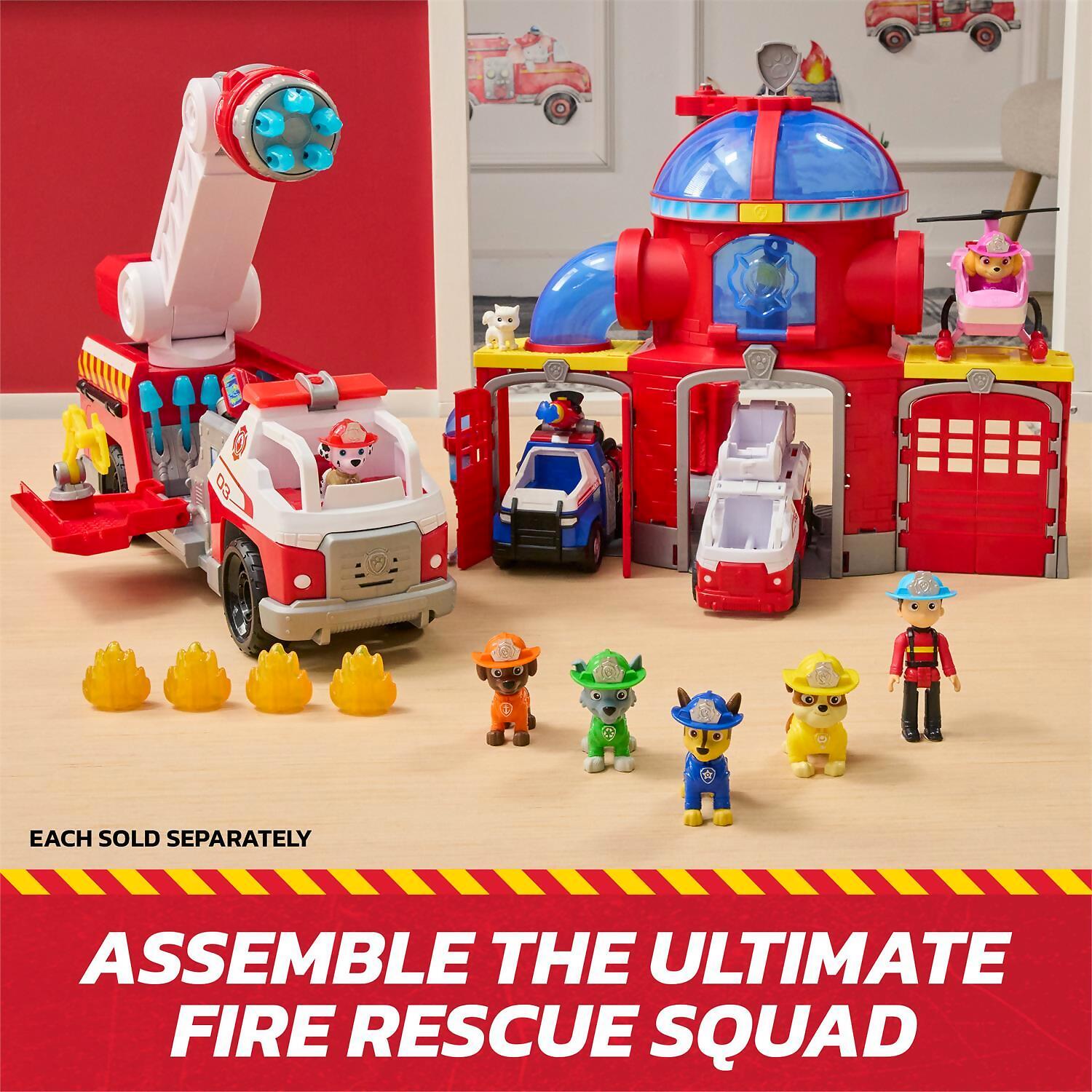 Paw Patrol - Fire Rescue: Rescue Fire Chopper with Skye Figure - Spin Master - Image 8