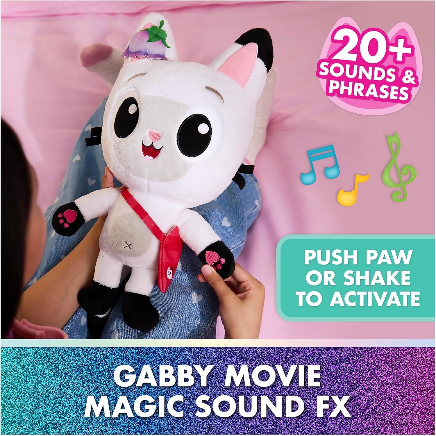 Gabby's Dollhouse - The Movie Meow-mazing Interactive Pandy Paws Plush - Spin Master - Image 3
