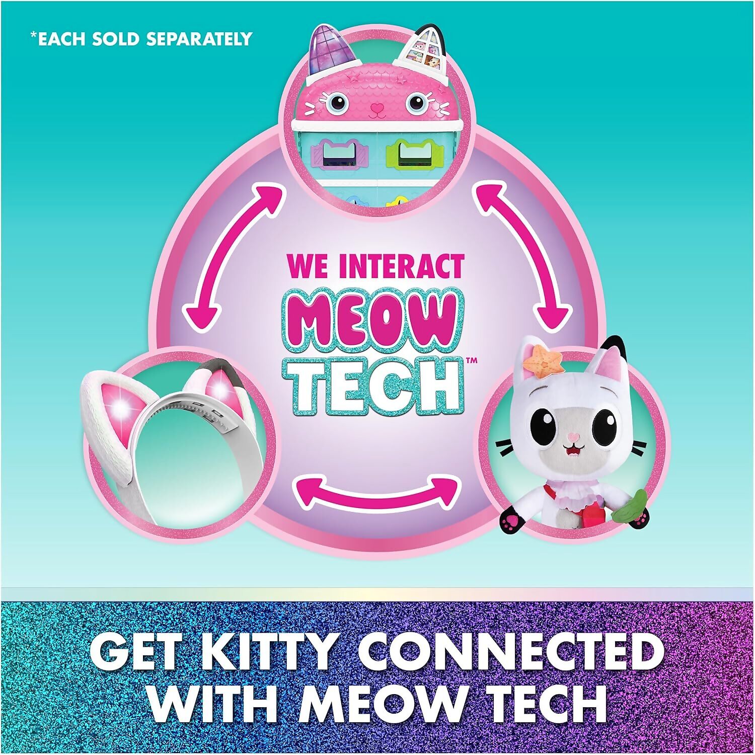 Gabby's Dollhouse - The Movie Meow-mazing Interactive Pandy Paws Plush - Spin Master - Image 6