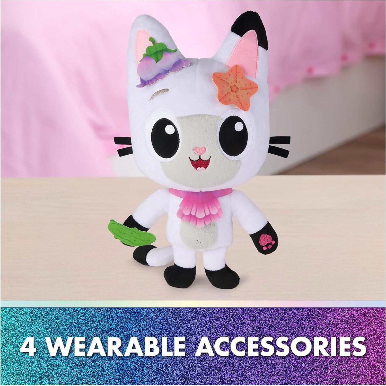 Gabby's Dollhouse - The Movie Meow-mazing Interactive Pandy Paws Plush - Spin Master - Image 7