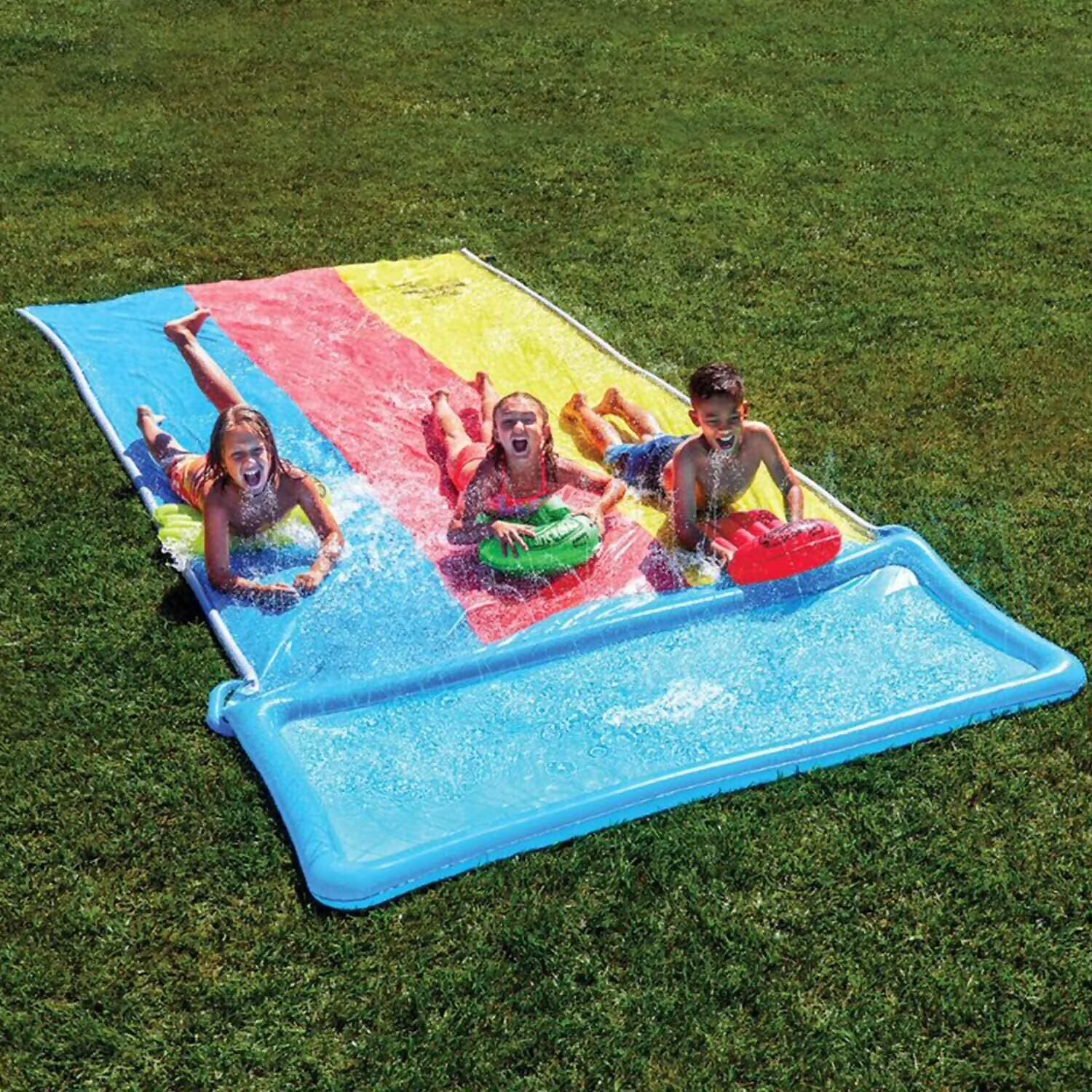 Wham-O - Slip 'N Slide Hydroplane Triple XL Triple lane 18-Foot with Bonus 3 x Slide Boogies - Image 2